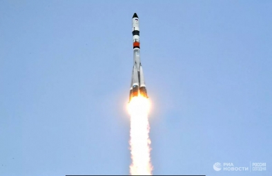 Ракета-носитель "Союз-2.1а" вывела  корабль Союз МС-21 «Сергей Королев»  на орбиту